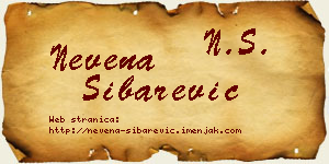 Nevena Šibarević vizit kartica